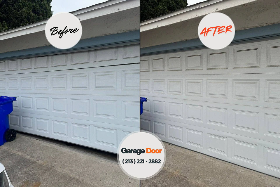 Before and after: garage door repair Mount Holly Springs, PA